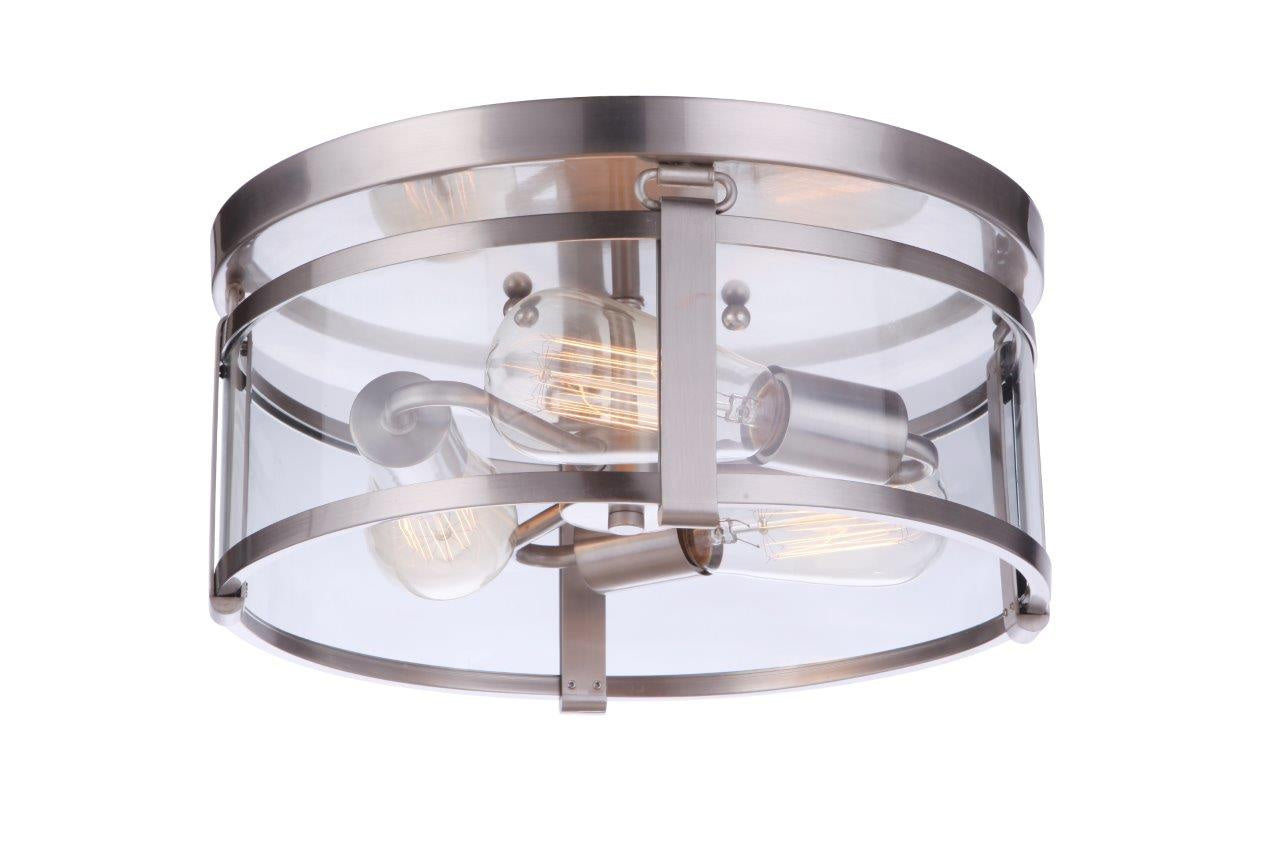 Craftmade - 55383 - Elliot Three Light Flushmount in Mulltiple Finishes - Elliot