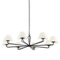 Troy Lighting - F2550-BI - Eight Light Chandelier - Ozias - Black Iron