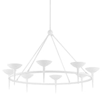 Troy Lighting - F2608-GSW - Eight Light Chandelier - Cecilia - Gesso White