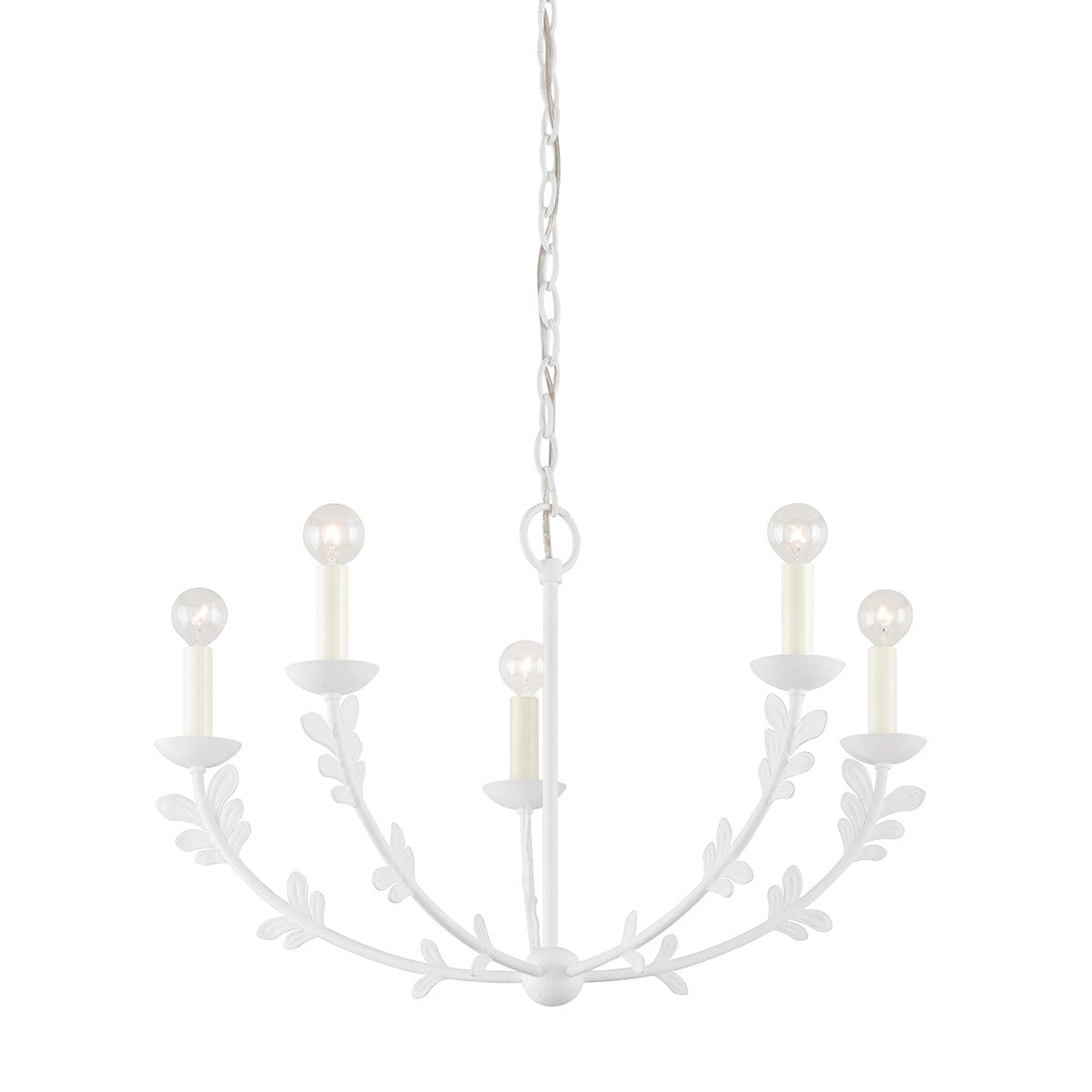 Troy Lighting - F4428-GSW - Five Light Chandelier - Florian - Gesso White