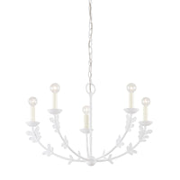 Troy Lighting - F4428-GSW - Five Light Chandelier - Florian - Gesso White