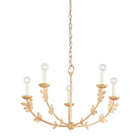 Troy Lighting - F4428-VGL - Five Light Chandelier - Florian - Vintage Gold Leaf