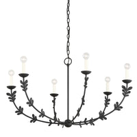 Troy Lighting - F4440-BI - Six Light Chandelier - Florian - Black Iron