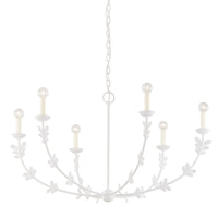 Troy Lighting - F4440-GSW - Six Light Chandelier - Florian - Gesso White