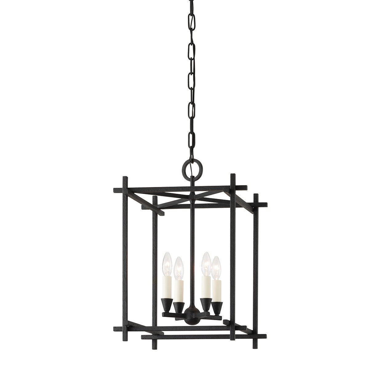 Troy Lighting - F1095-BI - Four Light Lantern - Huck - Black Iron