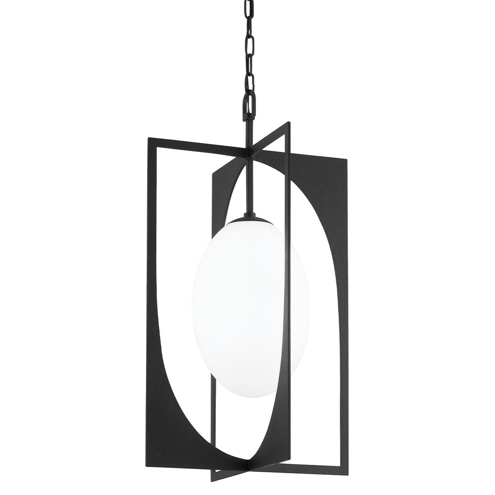 Troy Lighting - F1218-BI - One Light Lantern - Enzo - Black Iron