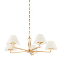 Troy Lighting - F2536-VGL - Five Light Chandelier - Ozias - Vintage Gold Leaf