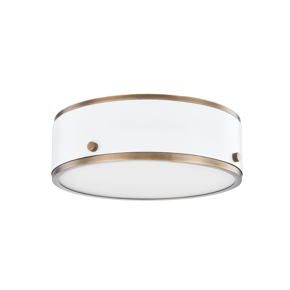 Troy Lighting - C8312-PBR/SWH - LED Flush Mount - Eli - Patina Brass And Soft White