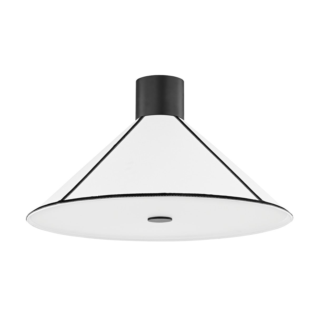 Troy Lighting - C8725-SBK - Two Light Semi Flush Mount - Forrest - Soft Black