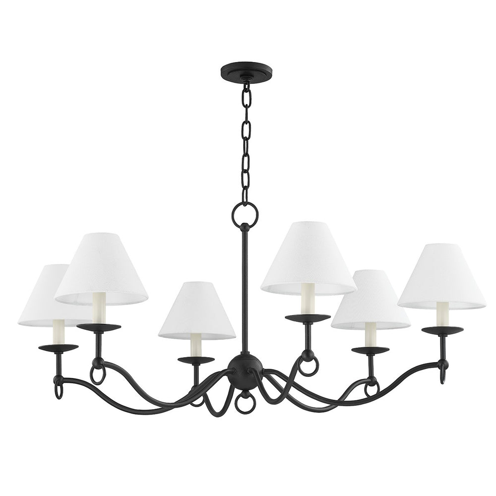 Troy Lighting - F7043-FOR - Eight Light Chandelier - Massi - Forged Iron