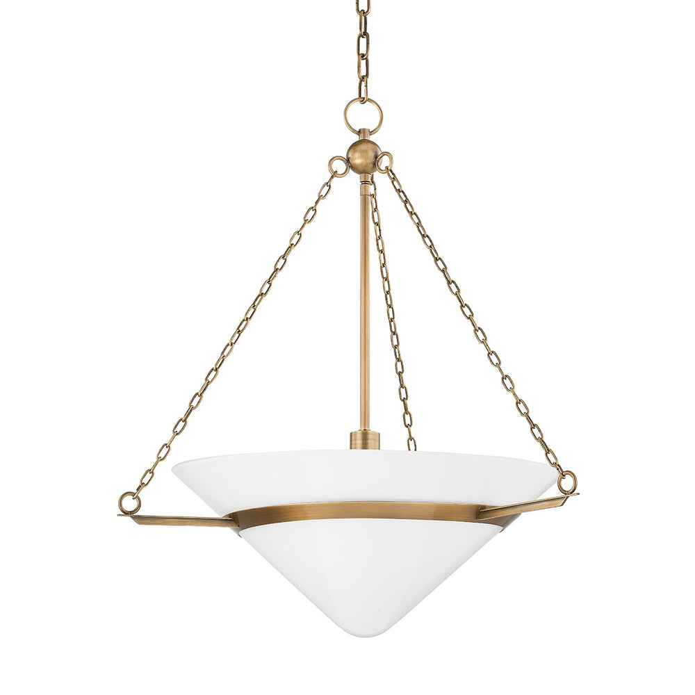 Troy Lighting - F8327-PBR - One Light Pendant - Amador - Patina Brass