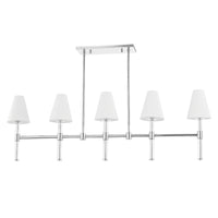 Mitzi - H630905-PN - Five Light Linear - Janelle - Polished Nickel