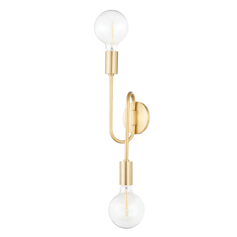 Mitzi - H655102B-AGB - Two Light Wall Sconce - Zani - Aged Brass