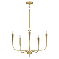 Maxim - 24815SBR - Five Light Chandelier - Vela - Satin Brass