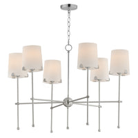 Maxim - 32366WTSN - Six Light Chandelier - Huntington - Satin Nickel