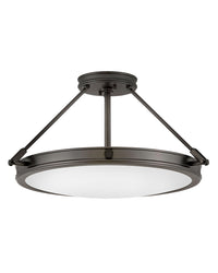 Hinkley - 3382BX - LED Semi-Flush Mount - Collier - Black Oxide