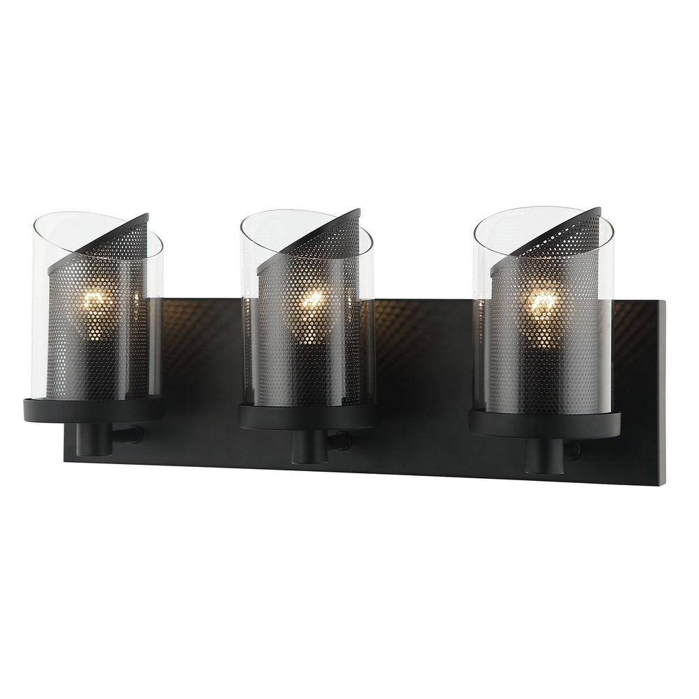 Varaluz - 246B03BL - Three Light Bath - So Inclined - Black