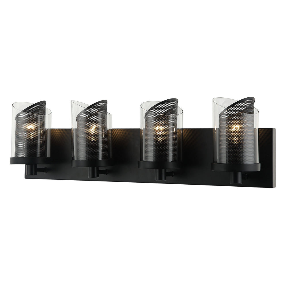 Varaluz - 246B04BL - Four Light Bath - So Inclined - Black