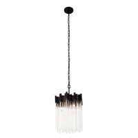 Varaluz - 309P03MBFG - Three Light Pendant - Matrix - Matte Black/French Gold