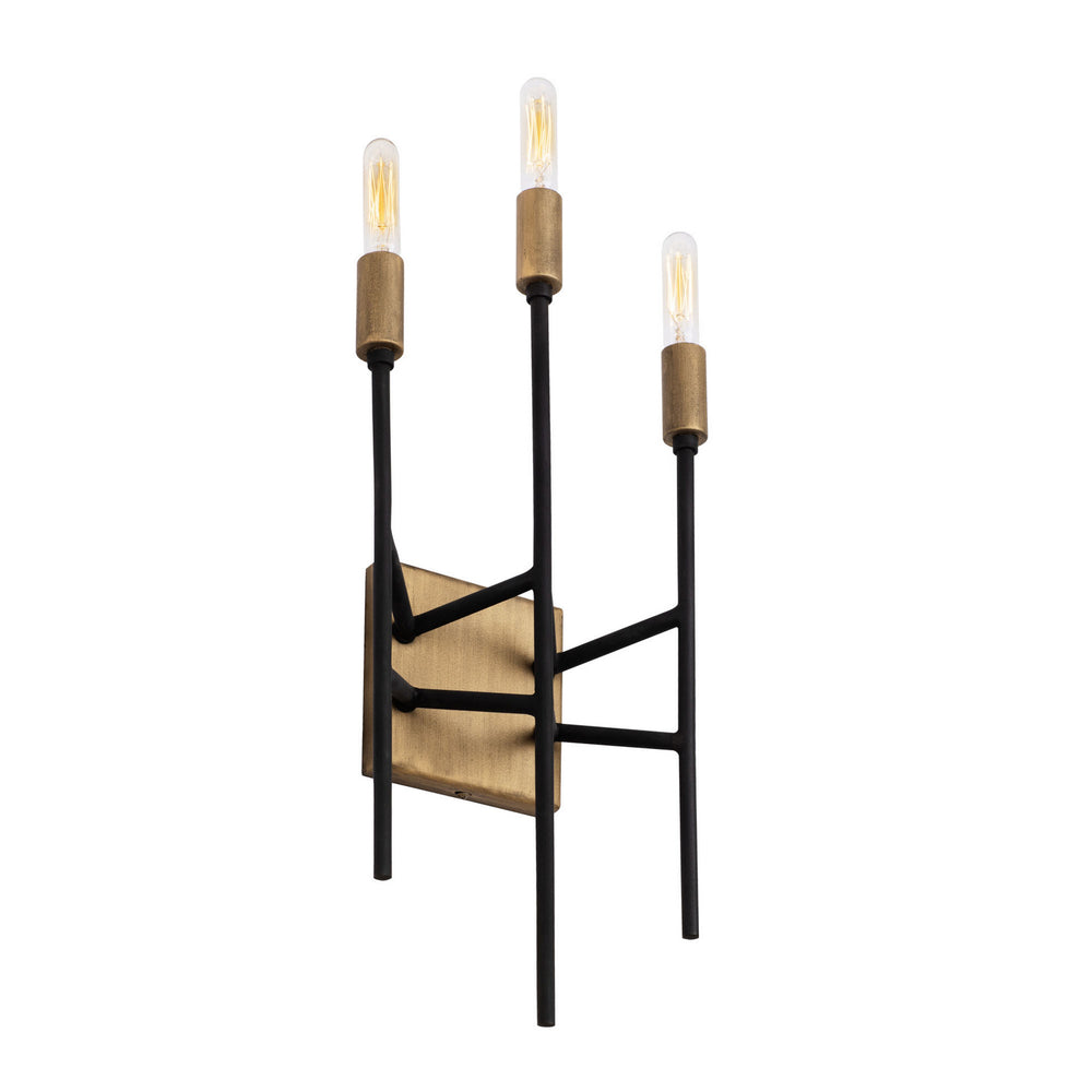 Varaluz - 314W03HGCB - Three Light Wall Sconce - Bodie - Havana Gold/Carbon