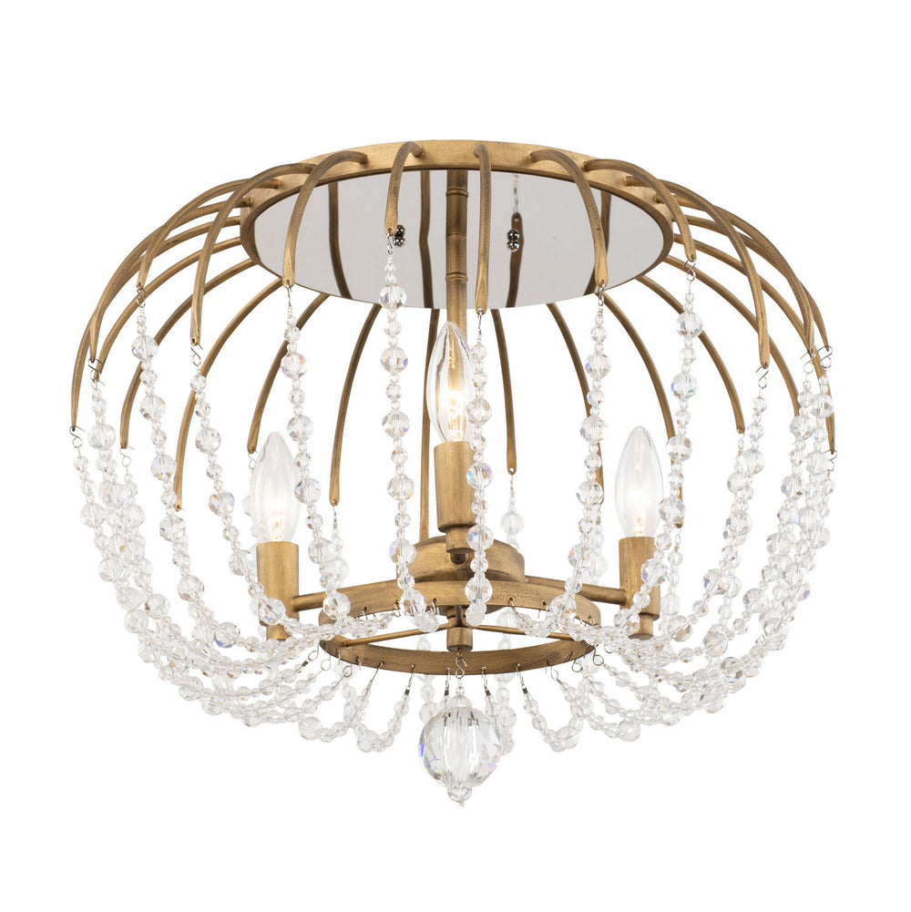 Varaluz - 343S03HG - Three Light Semi-Flush Mount - Voliere - Havana Gold