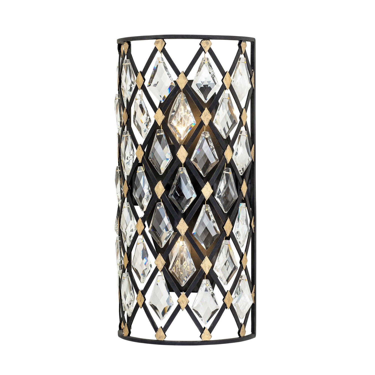 Varaluz - 345W02SCBHG - Two Light Wall Sconce - Windsor - Carbon/Havana Gold