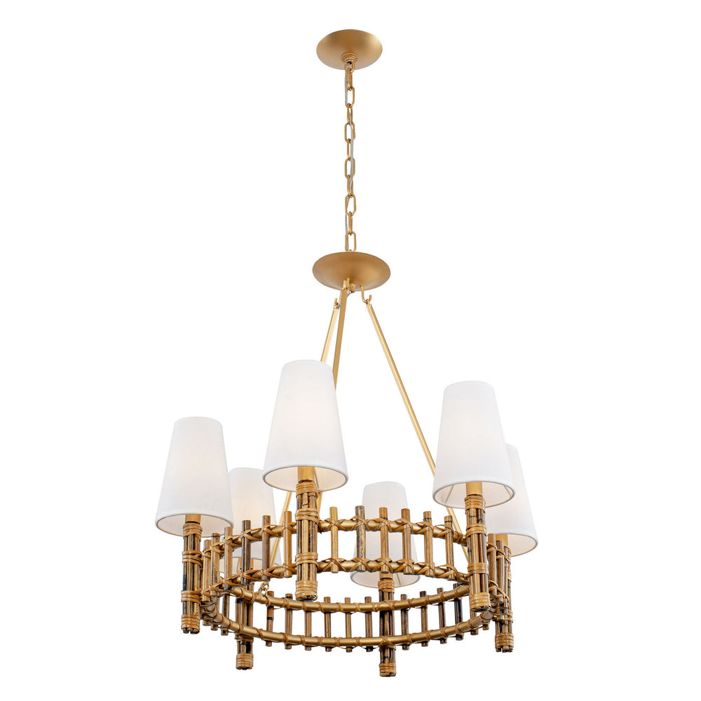 Varaluz - 360C06FG - Six Light Chandelier - Nevis - French Gold