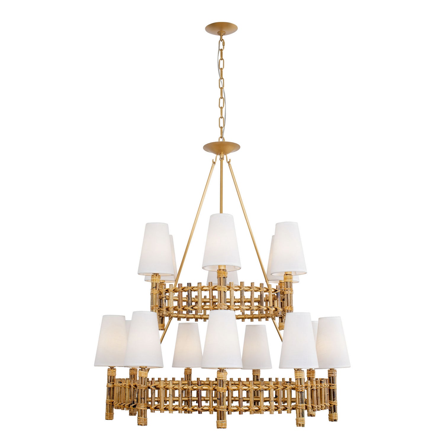 Varaluz - 360C15FG - 15 Light Chandelier - Nevis - French Gold