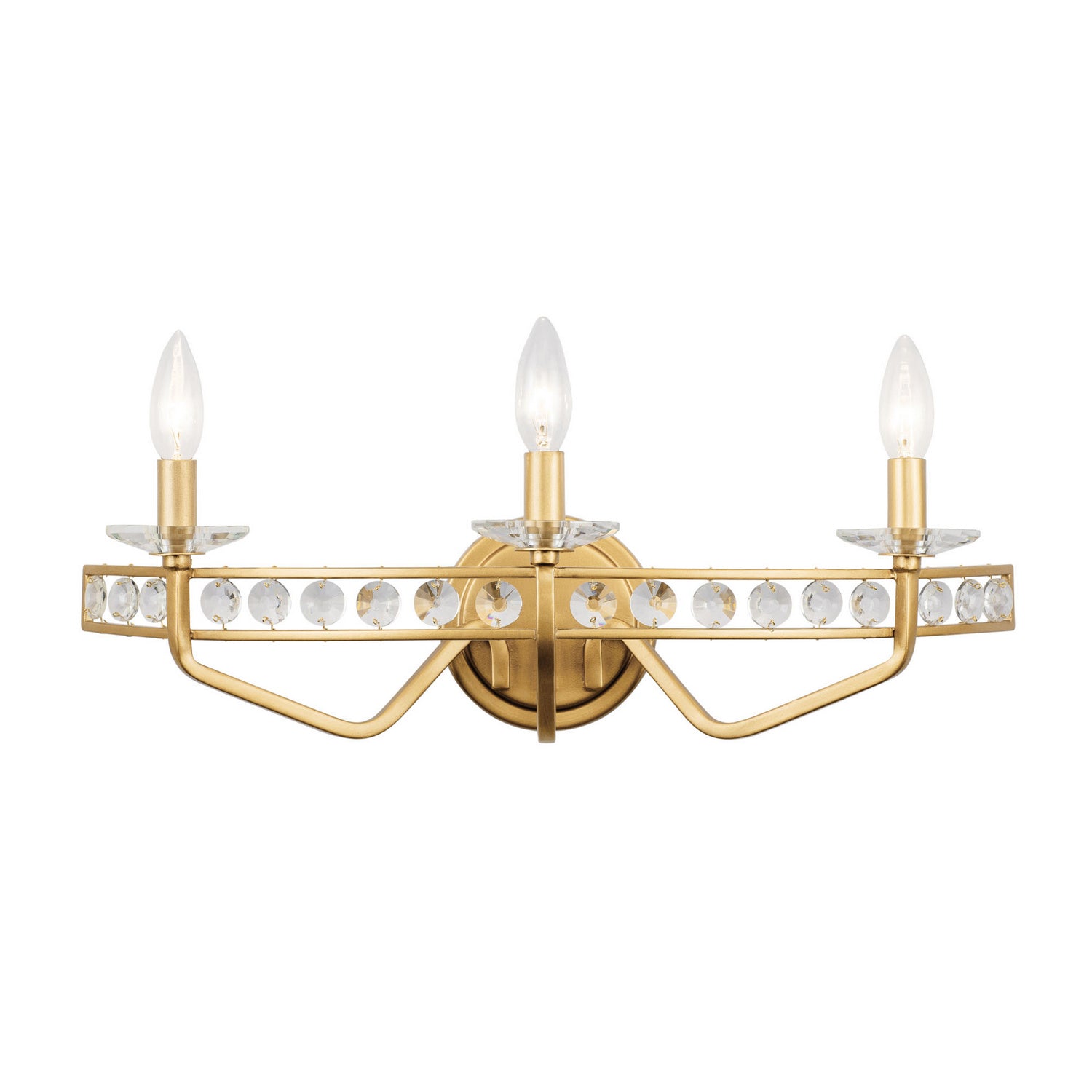 Varaluz - 363B03AG - Three Light Bath - Monroe - Antique Gold