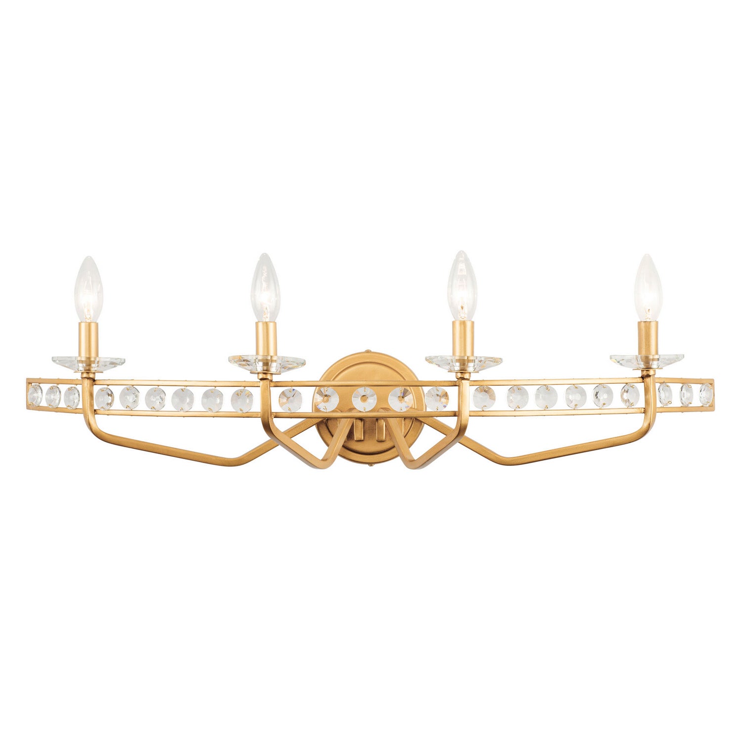 Varaluz - 363B04AG - Four Light Bath - Monroe - Antique Gold