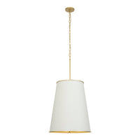 Varaluz - 364F09MWFG - Nine Light Foyer Pendant - Coco - Matte White/French Gold