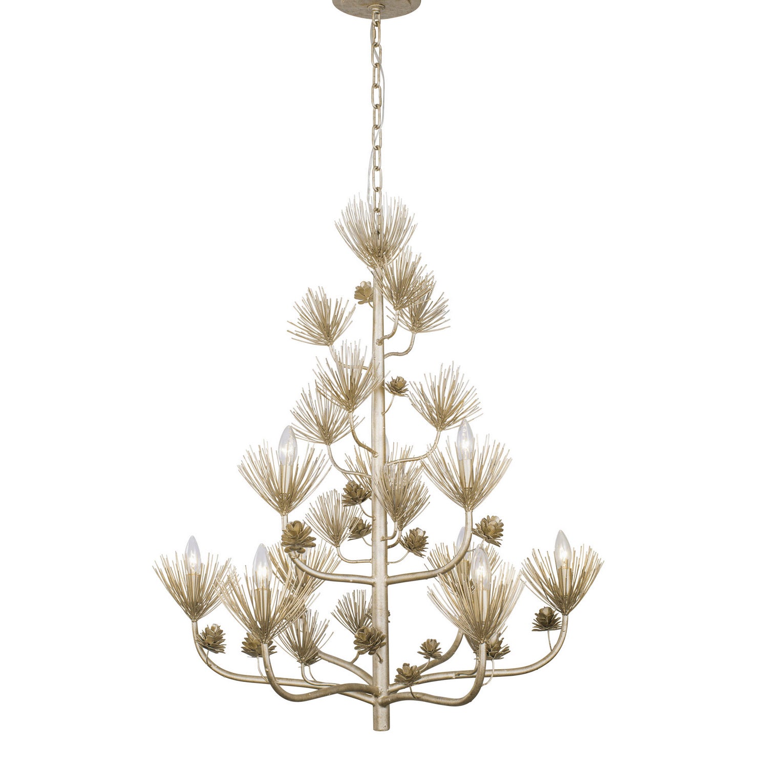 Varaluz - 365C09ZG - Nine Light Chandelier - Pinion - Zen Gold