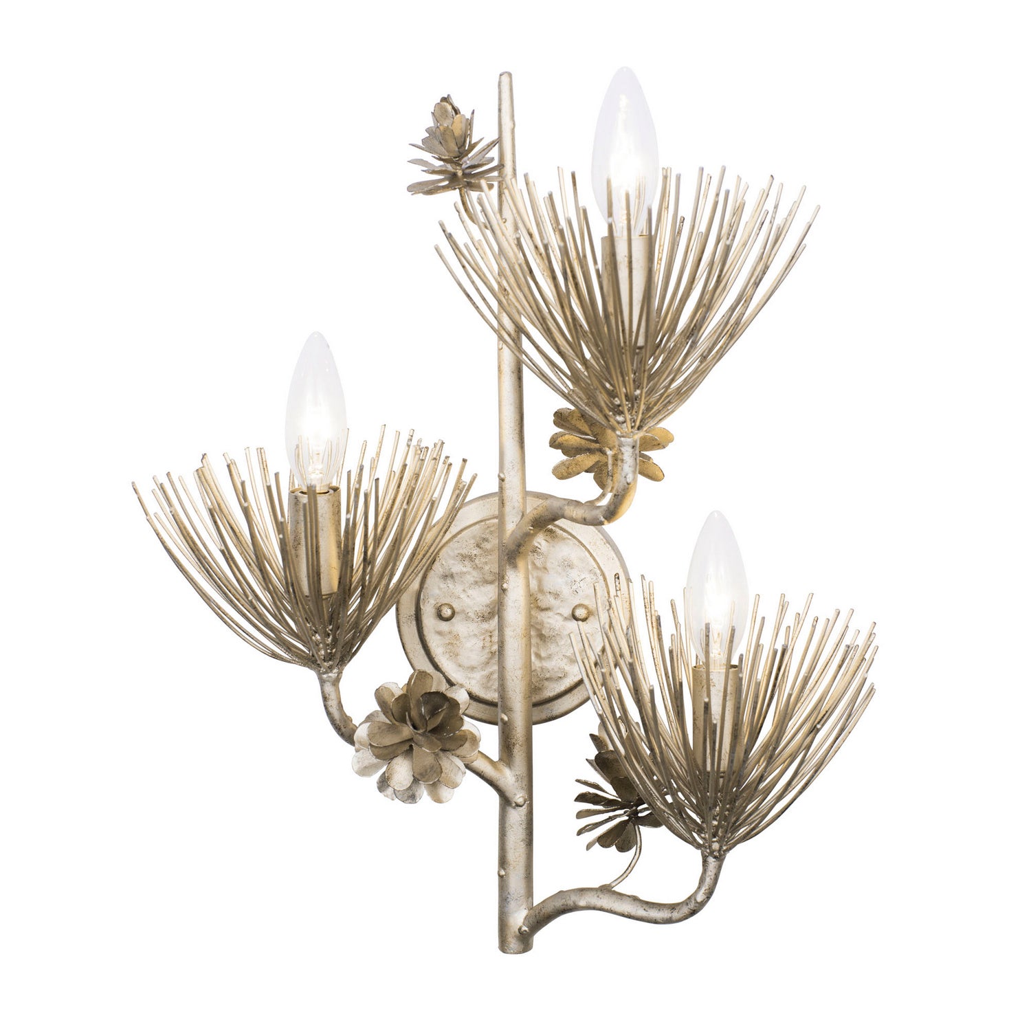 Varaluz - 365W03ZG - Three Light Wall Sconce - Pinion - Zen Gold