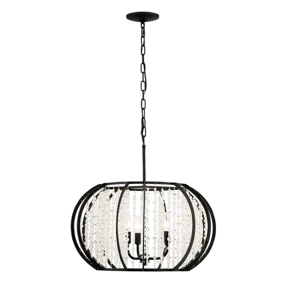 Varaluz - 367P03CB - Three Light Pendant - Caesar - Carbon