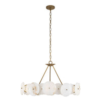 Varaluz - 370C06HG - Six Light Chandelier - Cosmos - Havana Gold