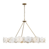 Varaluz - 370C09HG - Nine Light Chandelier - Cosmos - Havana Gold