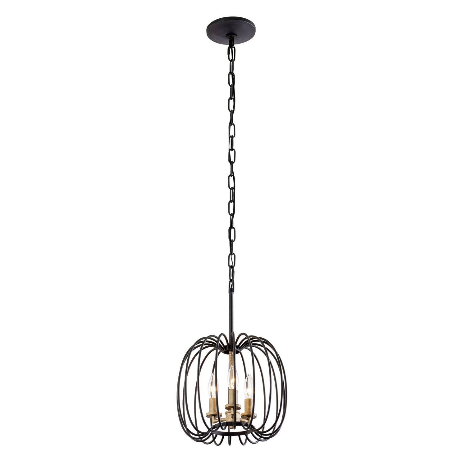 Varaluz - 375M03CBHG - Three Light Pendant - Nico - Carbon/Havana Gold