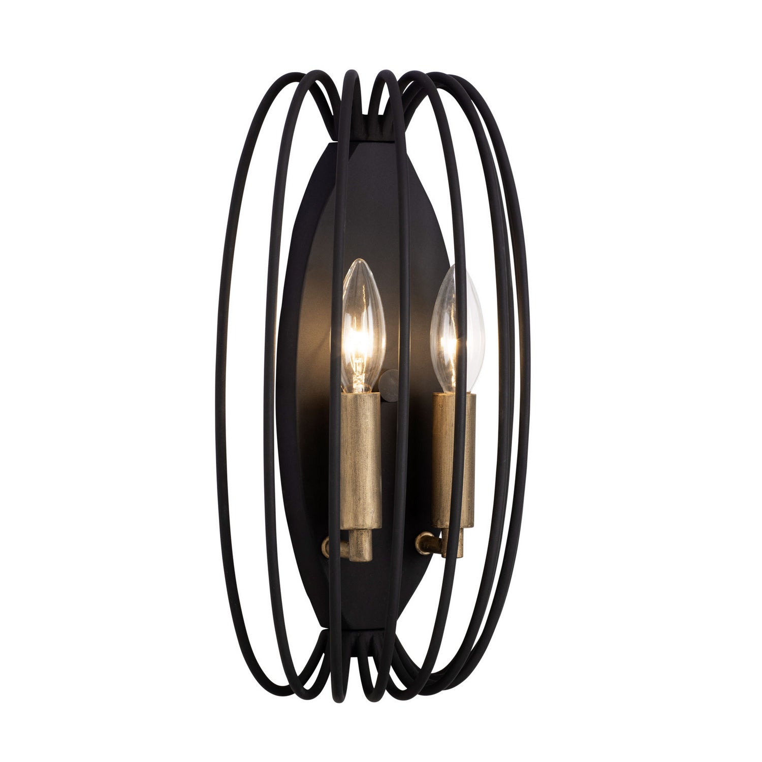 Varaluz - 375W02CBHG - Two Light Wall Sconce - Nico - Carbon/Havana Gold