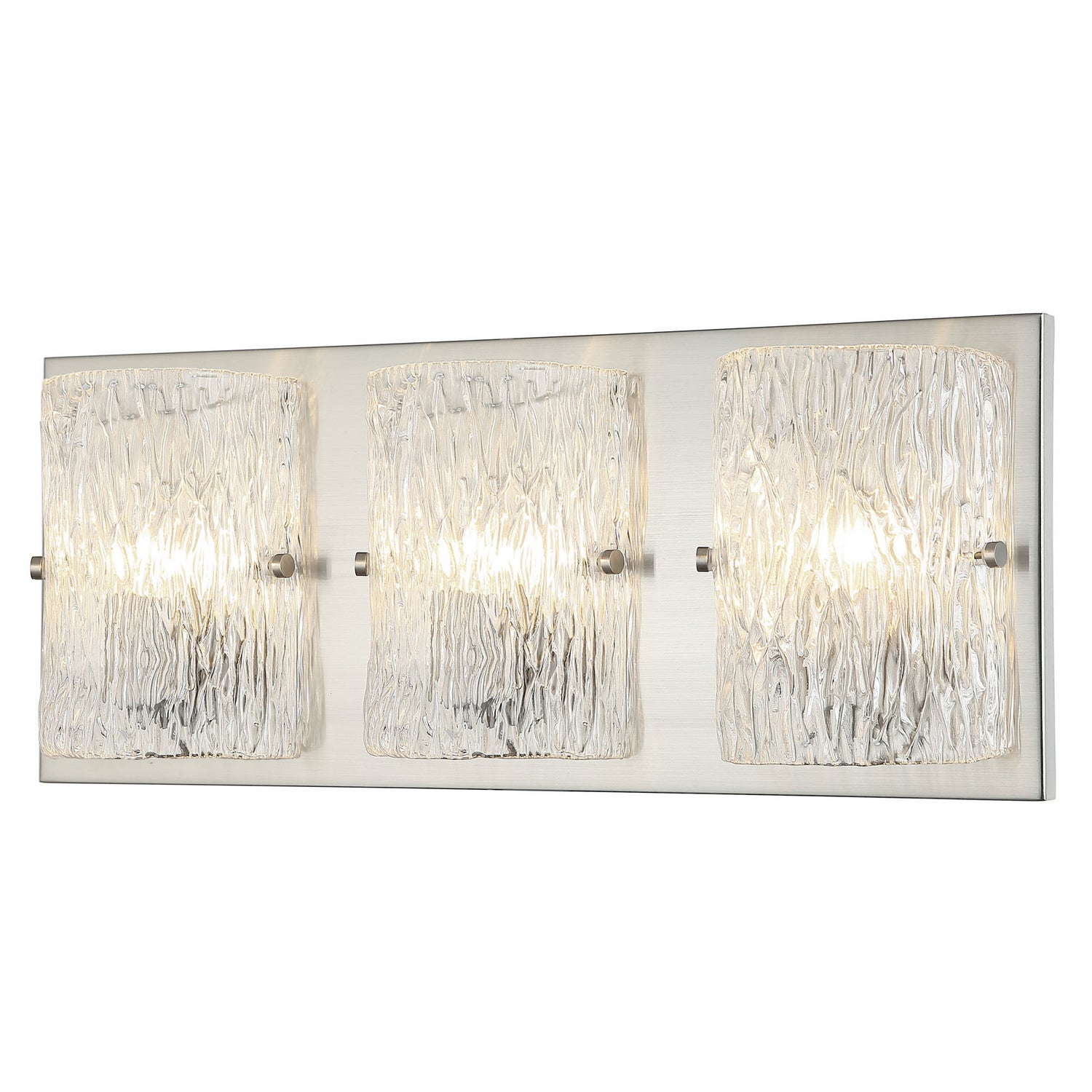 Varaluz - 376B03BN - Three Light Bath - Morgan - Brushed Nickel