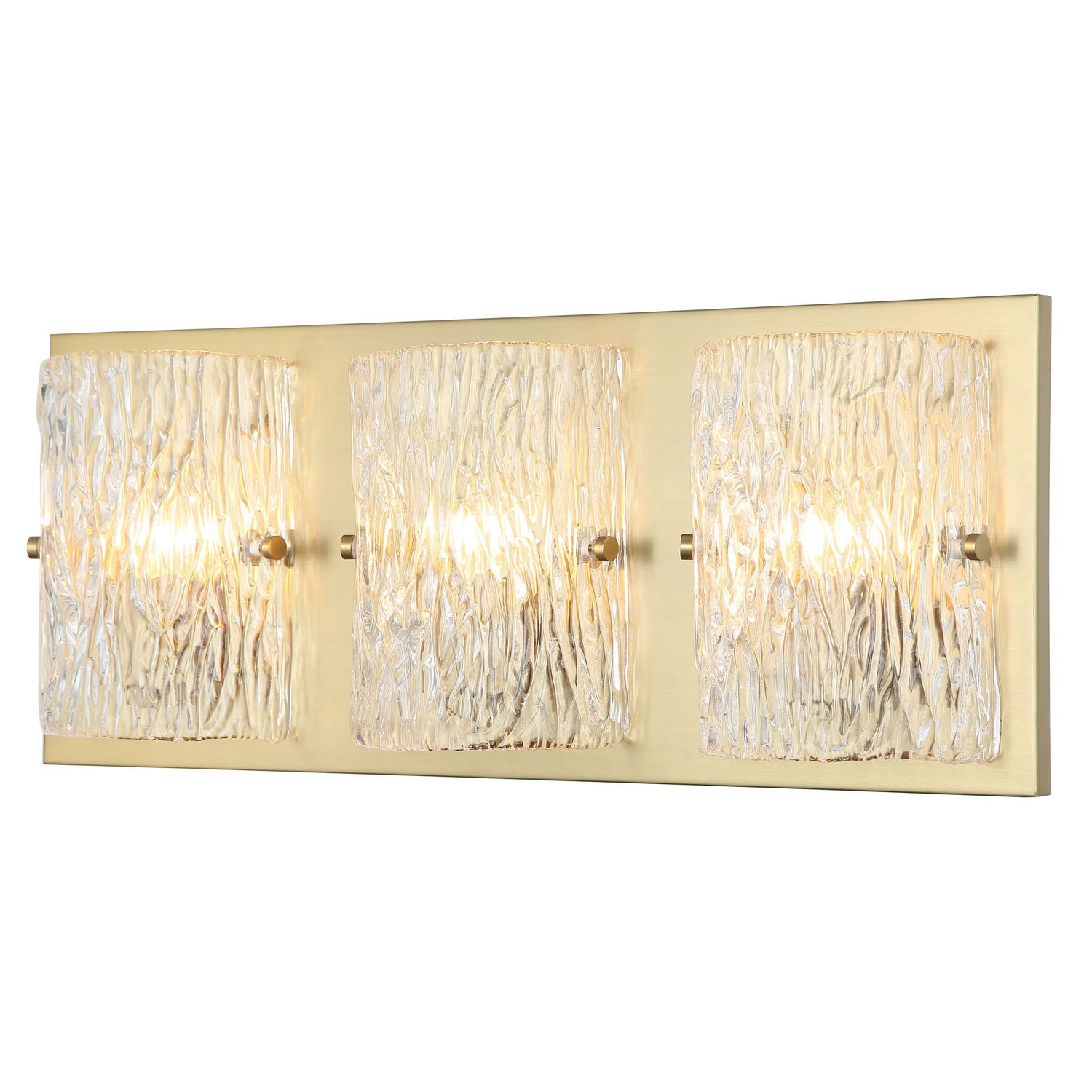 Varaluz - 376B03SB - Three Light Bath - Morgan - Satin Brass