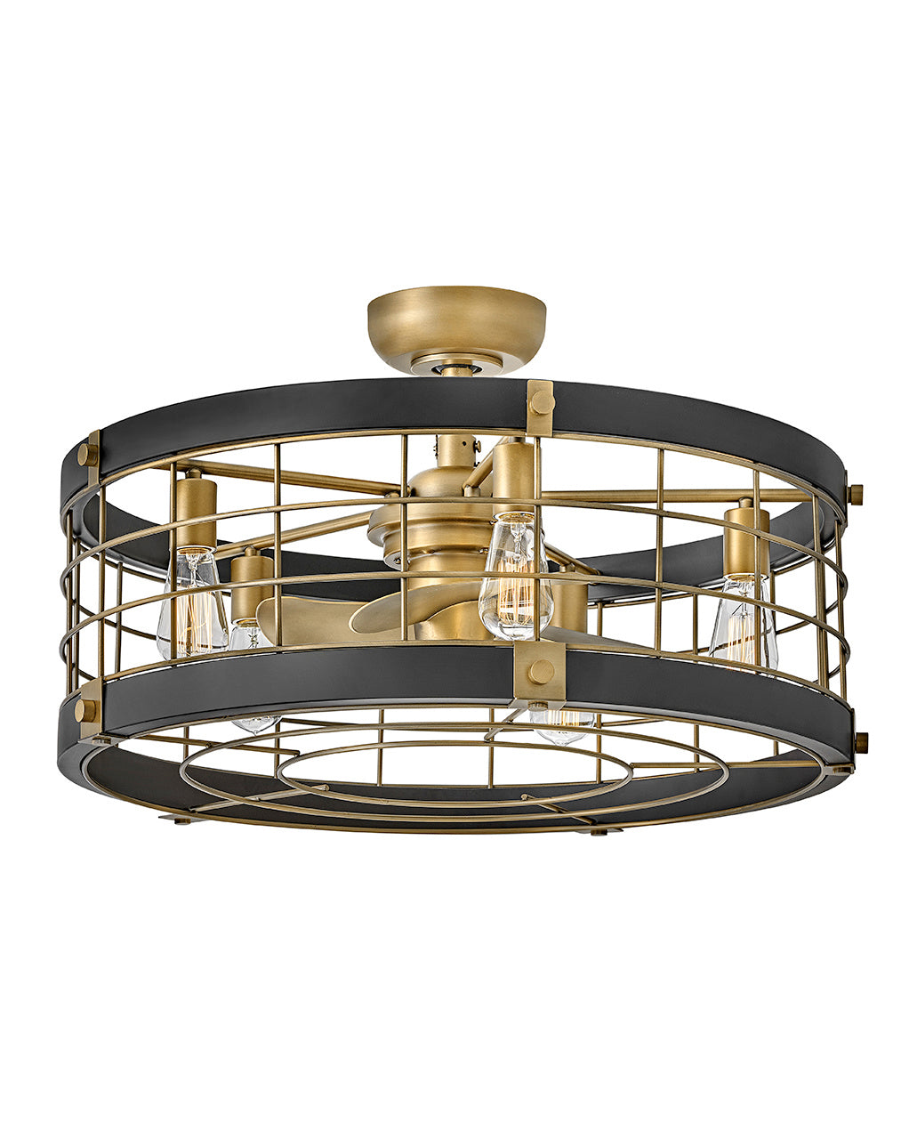 Hinkley - 904627FHB-LIA - 27" LED Fandelier - Bryce - Heritage Brass