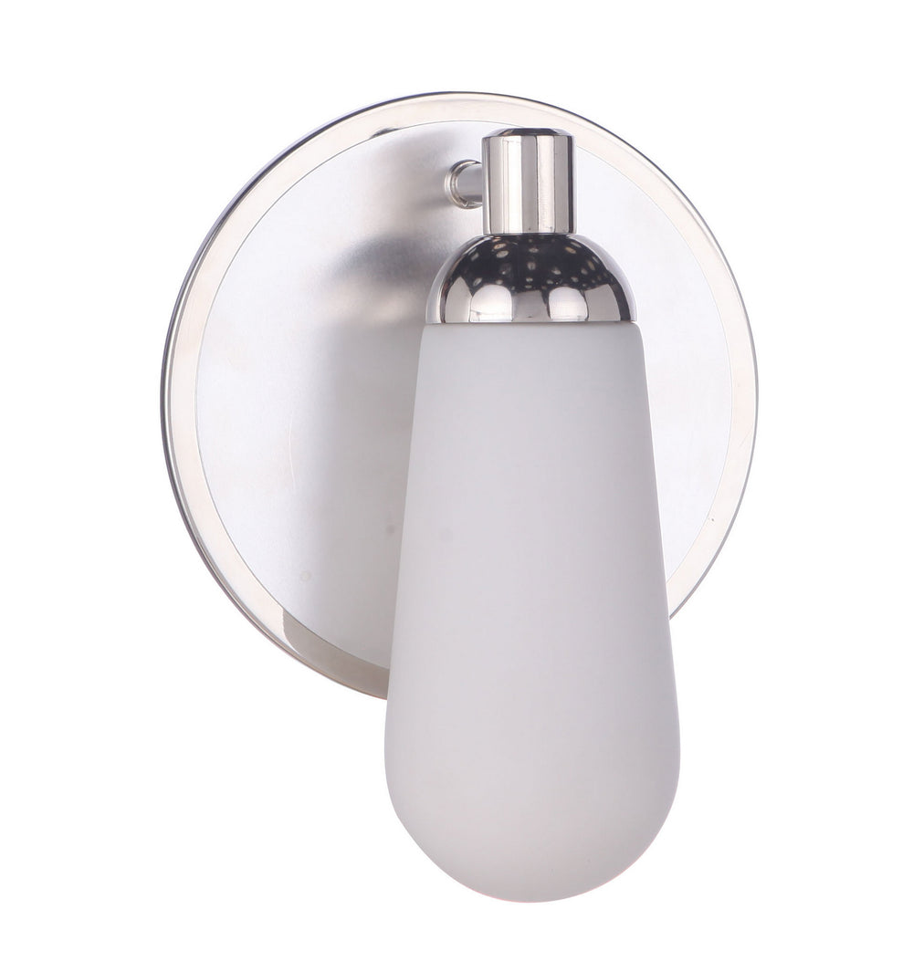 Craftmade - 13107BNKPLN1 - Riggs One Light Wall Sconce in Brushed Polished Nickel/Polished Nickel Finish - Riggs