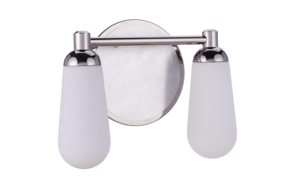 Craftmade - 13112BNKPLN2 - Riggs Two Light Vanity in Brushed Polished Nickel/Polished Nickel Finish - Riggs