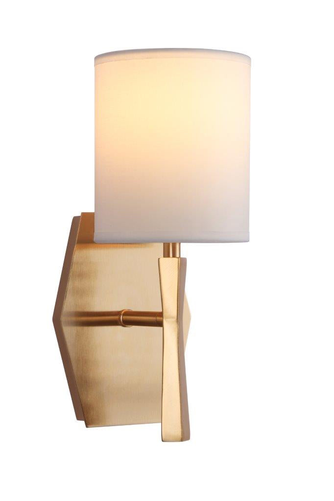 Craftmade - 16005SB1 - Chatham One Light Wall Sconce in Satin Brass Finish - Chatham