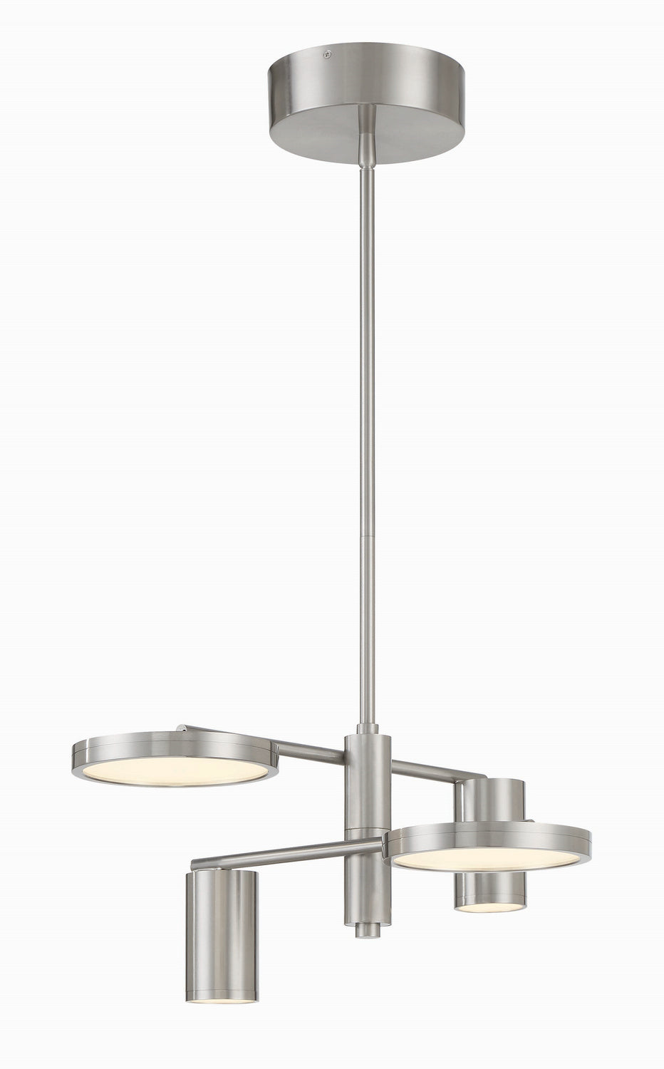 George Kovacs - P5494-084-L - LED Chandelier - Swivel - Brushed Nickel