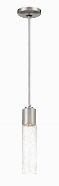 George Kovacs - P971-084 - One Light Mini Pendant - Light Rain - Brushed Nickel