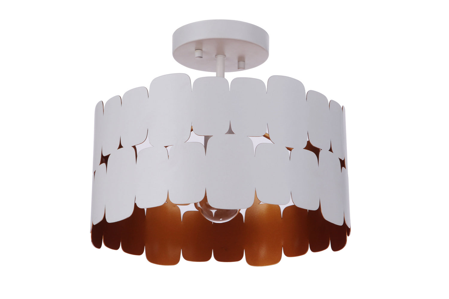 Craftmade - 56651 - Sabrina One Light Semi Flush Mount in Mulltiple Finishes - Sabrina