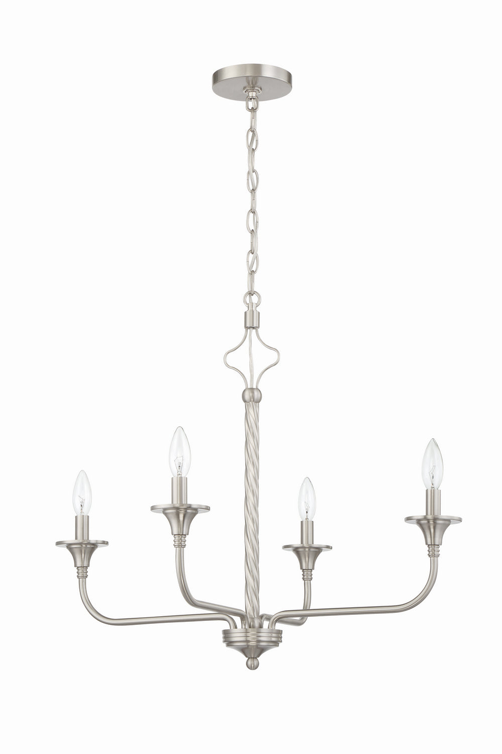 Craftmade - 57024 - Jolenne Four Light Chandelier in Mulltiple Finishes - Jolenne