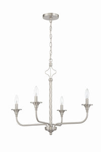 Craftmade - 57024 - Jolenne Four Light Chandelier in Mulltiple Finishes - Jolenne