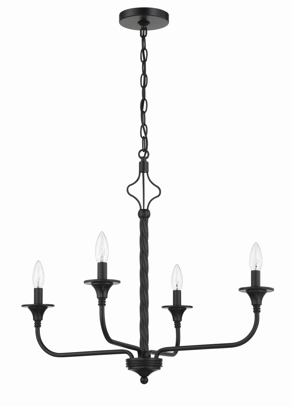 Craftmade - 57024 - Jolenne Four Light Chandelier in Mulltiple Finishes - Jolenne